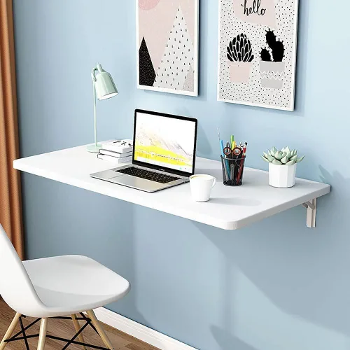 Mesas plegables, banco de trabajo plegable para montar en la pared, mesa de madera montada en la pared, soporte resistente, mesa de pared estable