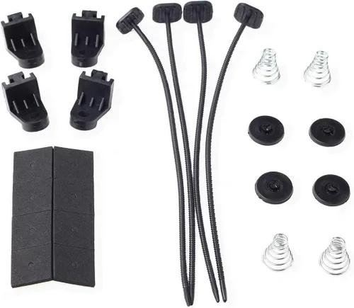 Miniatura 8 de Ventilador delgado de 10 pulgadas para radiador eléctrico Push Pull Ventilador de refrigeración 12V 80w 800 CFM Kit de montaje universal negro