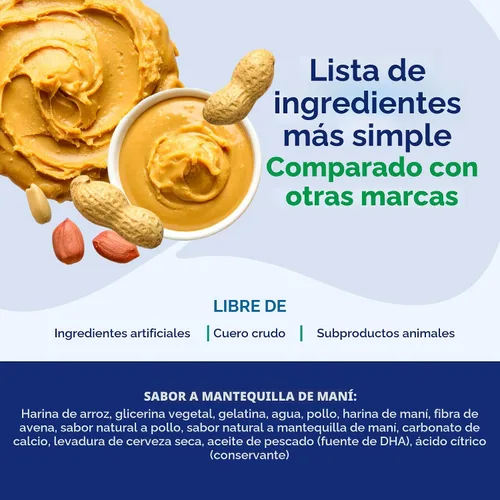 Miniatura 9 de N-Bone Paquete variado de palitos de dentición para cachorros, sabor a pollo, calabaza y mantequilla de maní, total de 3 bolsas, 11.22 onzas