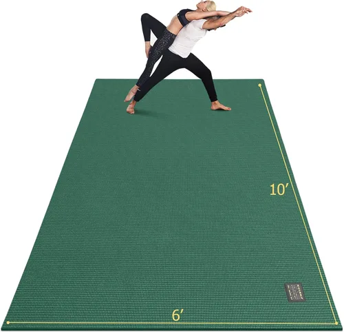 Miniatura 14 de GXMMAT Large Yoga Mat 12'x6'/10'x6'/6'x8'(7mm), Extra Thick Workout Mats for Home Gym Flooring, Ultra Comfortable Non-Slip Quick Resilient Barefoot