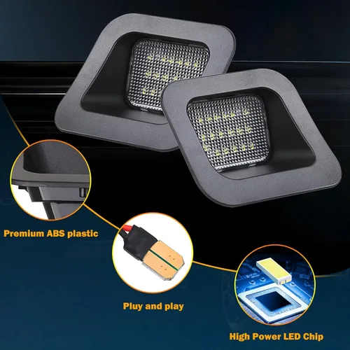 Miniatura 3 de Luz LED para placa de matrícula compatible con Dodge Ram 1500 2500 3500 2003-2018, accesorios de luces de matrícula, montaje de repuesto