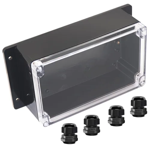 Miniatura 16 de Project Box IP65 Caja de Conexiones Impermeable de Plástico ABS Cajas Eléctricas Caja de Proyecto Electrónico DIY Carcasa de Alimentación con Oreja