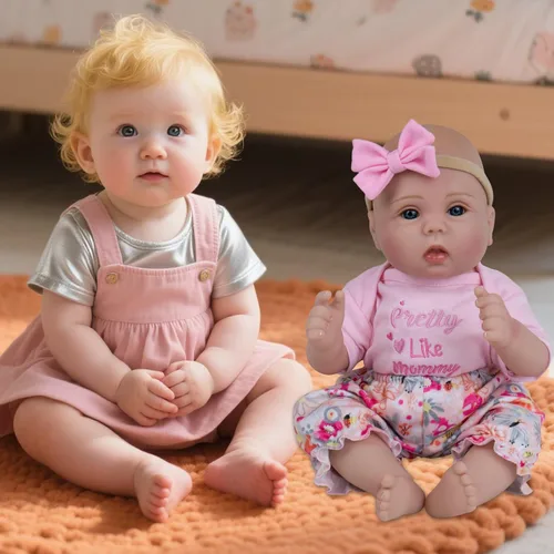 Miniatura 9 de Milidool Muñecas bebé realistas renacidas para niñas - Muñeca de recién nacida realista de 18 pulgadas, lindo regalo para niños de 3 años