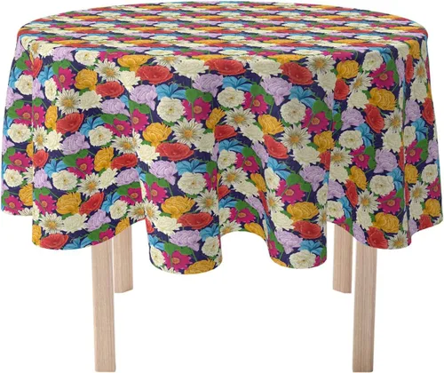 Miniatura 7 de Fabric Textile Products, Inc. Camino de mesa, 100% algodón, 16x72, zorros dibujados a mano
