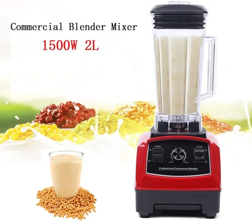 Miniatura 7 de YL-010 Comercial Mezclador Juicer Power Alimentos Procesador Smoothie Bar Fruta 1500W Exprimidor eléctrico Smoothie Maker 2L 110V Mezclador