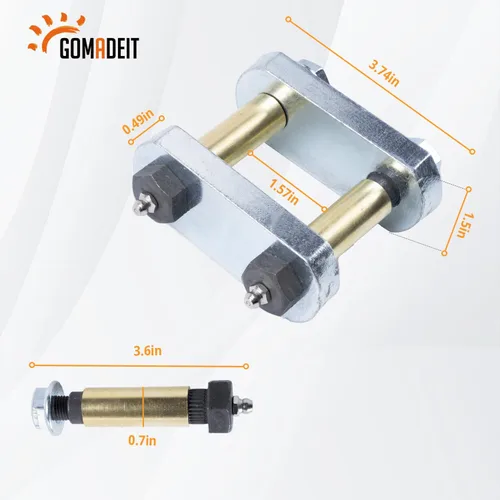 Miniatura 4 de UO12-016 - Grillete de alta resistencia para CRE3000 / Stock/Equaflex 2.25" grilletes reemplazan UO12-016, eje tándem