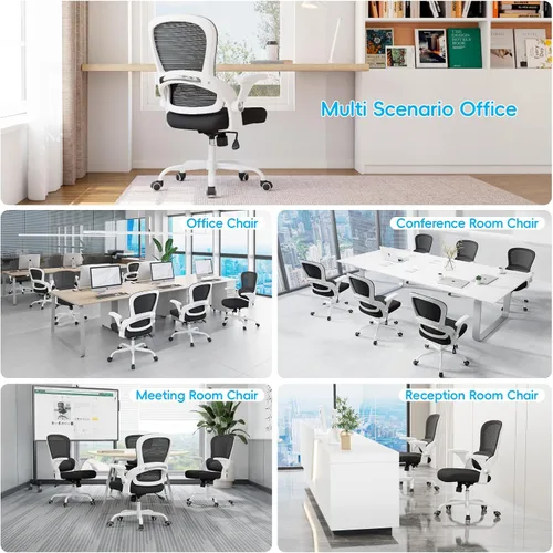 Miniatura 3 de TRALT Silla de oficina – Silla de oficina ergonómica con soporte trasero, sillas de escritorio de oficina en casa, asiento ancho de 330 libras