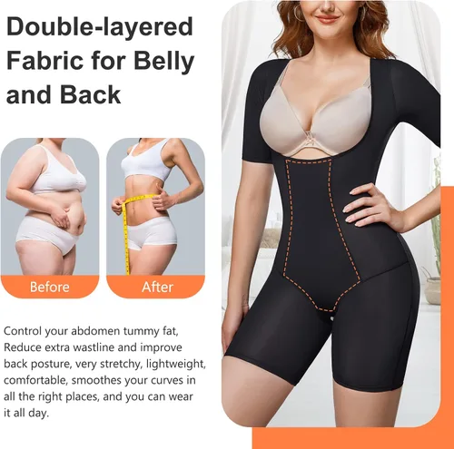 Miniatura 4 de Wonderience Body para mujer, moldeador para mujer, control de abdomen, entrenador de cintura, sin costuras, adelgazante, moldeador de cuerpo completo