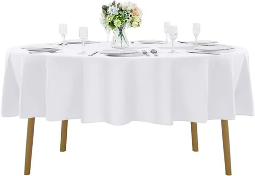 Miniatura 76 de Cupuamon - Mantel rectangular de 60 x 84 pulgadas, tela de poliéster lavable para decoración de bodas, fiestas, cenas y banquetes