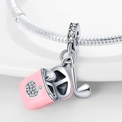 Miniatura 170 de LNQOBU Happy Life - Colgante para pulseras de abalorios, plata de ley 925 para mujer (con un espaciador de cuentas)