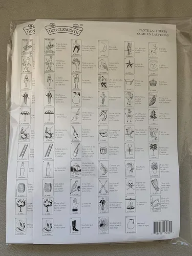 Miniatura 5 de Paquete de 2 Don Clemente Mexican Jumbo Loteria Set, 20 Tablas Grandes y 2 Barajas de Cartas Loteria Mexicana Jumbo Paquete de 20 Tablas