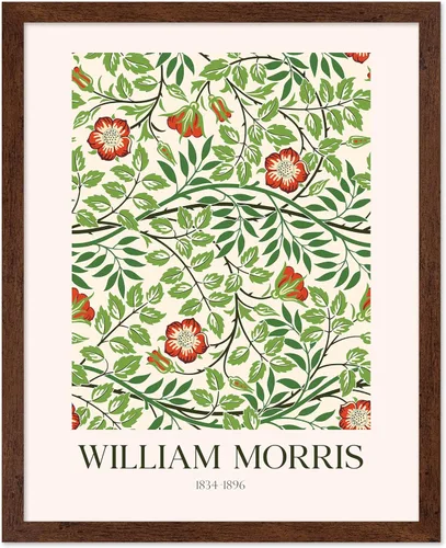 Miniatura 17 de Poster Master Póster vintage de William Morris, estampado de patrón retro de Santiago, arte de flores, arte de patrón textil, regalo para hombres