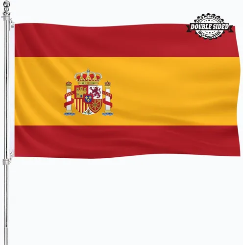 Miniatura 12 de Bandera albanesa de Albania 3x5 doble cara para exteriores, banderas nacionales del país de alta resistencia de 3 capas de poliéster con 2 ojales