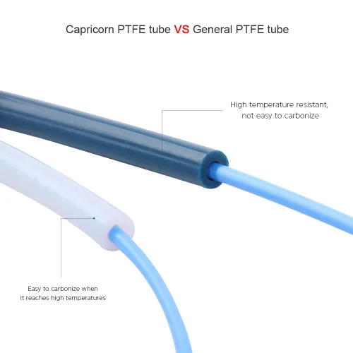Miniatura 2 de Capricorn Bowden - Tubo de PTFE 1M XS Series 0.069 in filamento con 2 accesorios neumáticos PC4-M6 y 2 PC4-M10 y cortador de tubos para impresora 3D