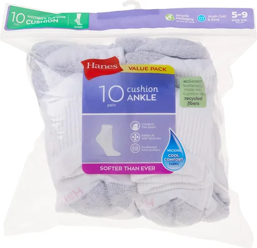 Miniatura 6 de Hanes Calcetines tobilleros de 10 pares para mujer