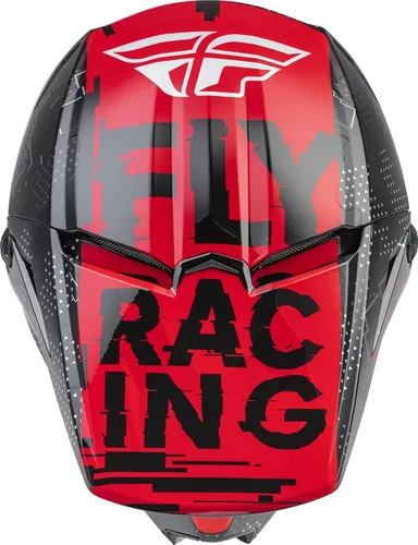 Miniatura 3 de Fly Racing F73-3490YS Kinetic Scan Casco Juvenil Negro/Rojo Ys