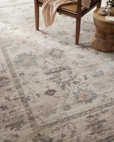 Miniatura 5 de Loloi Magnolia Home de Joanna Gaines Millie Collection MIE-01 Plata/Dove 2'-7" x 12'-0", 0.25" de altura de pelo, alfombra de pasillo Plata/paloma
