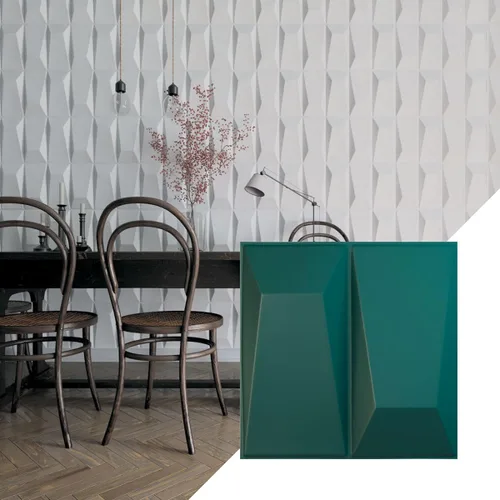 Miniatura 14 de Ekena Millwork WP12X12LOWH 11 7/8 pulgadas de ancho x 11 7/8 pulgadas de alto Locke EnduraWall Decorativo 3D Panel de pared cubre 0.98 pies cuadrados