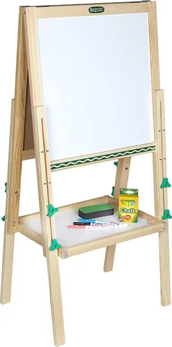 Crayola Mini Caballete de Arte de Madera para Niños y Suministros, Juguetes para Niños Pequeños, Regalo para Niños, Edades 3, 4, 5, 6