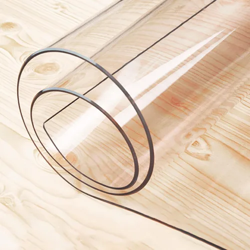 Miniatura 6 de Protector de mesa transparente de 0.079 pulgadas de grosor, paquete de 2 almohadillas de escritorio de PVC impermeables, 12 x 48 pulgadas, protector