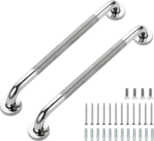 Miniatura 39 de Barras de agarre para ducha, paquete de 2 asas antideslizantes de ducha de 16 pulgadas para ancianos, barra de seguridad para ducha, barras