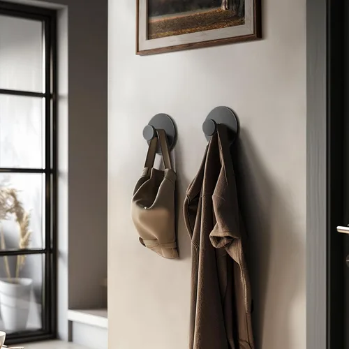 Miniatura 8 de bussdis Ganchos Multifuncionales para Toallas para Pared de Baño - Acero Inoxidable Extra Adhesivo, Soporta hasta 12 LB, Ganchos para Abrigos
