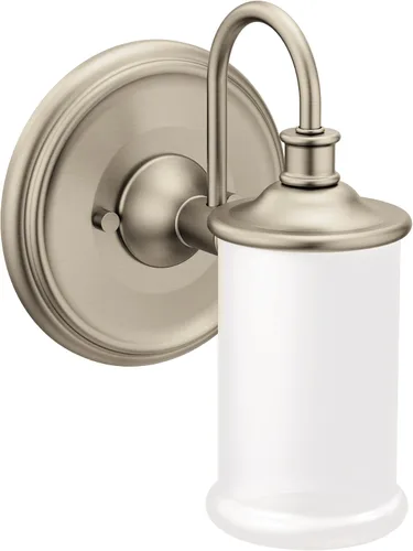 Miniatura 4 de Moen YB6461ORB Belfield - Accesorio de tocador de baño de doble montaje con 1 luz con vidrio esmerilado, bronce aceitado