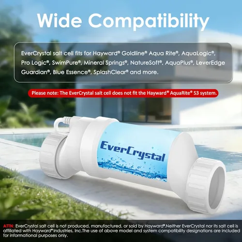 Miniatura 3 de Celda de sal para piscina, se adapta a células de sal Hayward T-3, célula generador de cloro para piscinas de agua salada, piscinas enterradas