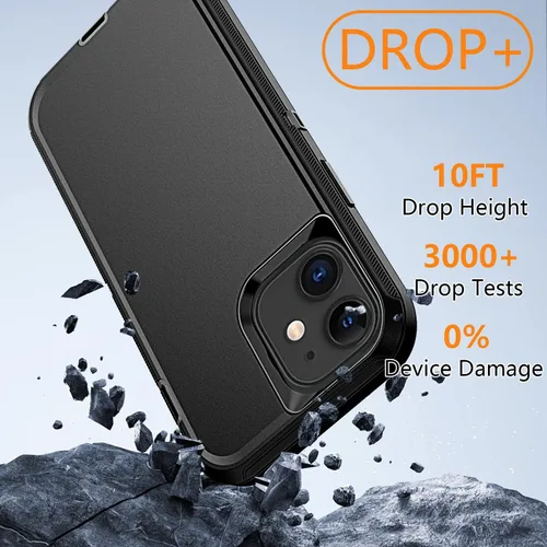 Miniatura 5 de YmhxcY Funda para iPhone 11 a prueba de golpes, a prueba de caídas, a prueba de polvo, 3 capas, duradera, resistente protección para teléfono Apple