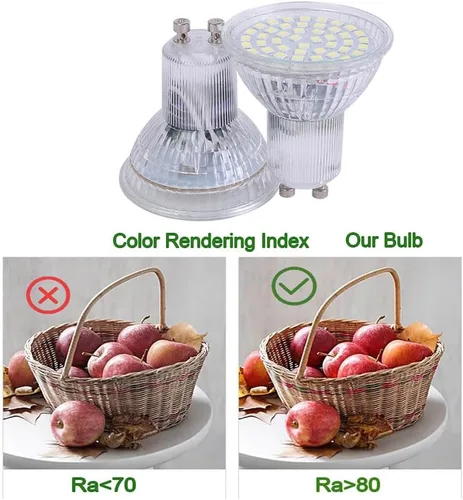 Miniatura 6 de Bombilla LED MR16 GU10 4W 85-265V 120V no regulable 6000K luz diurna blanca foco LED 35w reemplazo de bombilla halógena (blanco frío 6000k 6 piezas)