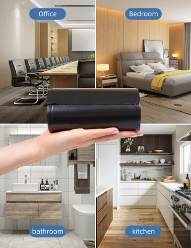 Miniatura 5 de Waikas - Bolsas de basura pequeñas, 80 unidades, bolsas de basura para baño, automóvil, mini basura, bolsa de plástico para dormitorio, sala