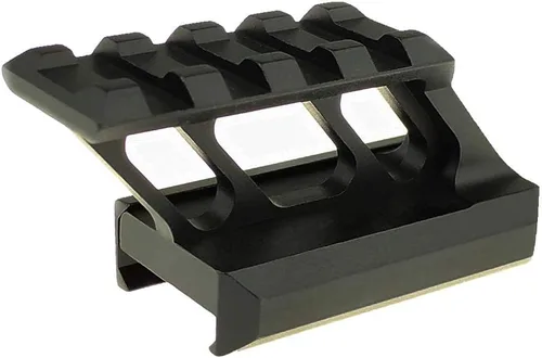 Miniatura 8 de Picatinny - Soporte elevador de 1 pulgada de alto perfil de 45 grados en ángulo hacia adelante que se extiende para mira micro refleja alcance punto