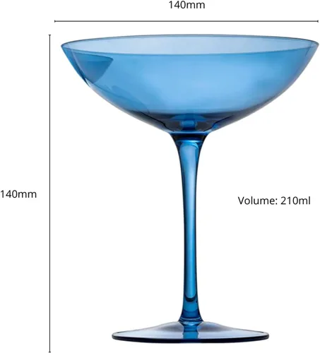 Miniatura 8 de The Wine Savant Champagne Coupes - Copas de champán coloridas de 12 onzas, Prosecco, juego de copas de mimosa, juego de copas de cóctel, cristalería
