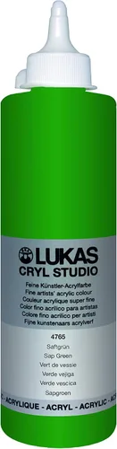 Miniatura 12 de Lukas CRYL Studio Artist - Pintura acrílica para artistas, Alizarín Carmesí, botella de 250 ml - Pinturas acrílicas de alto pigmento para pintar
