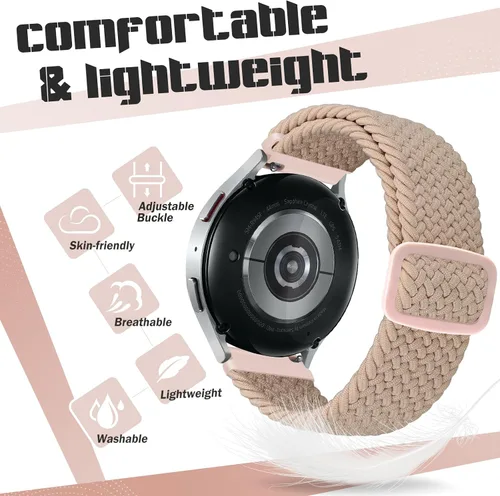 Miniatura 23 de Correa de reloj trenzada Solo Loop – 0.709 in, 0.787 in, 0.866 in, correa trenzada de liberación rápida, correas de reloj elásticas de nailon