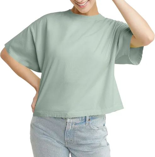 Miniatura 10 de Hanes Camiseta corta para mujer con cuello redondo para mujer