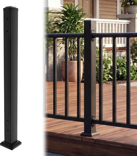 Miniatura 26 de Barandillas de mano para escalones al aire libre, pasamanos de escalera de 2 escalones y barandilla de escalera interior, barandillas Metty Metal
