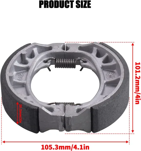 Miniatura 2 de Zapata de freno compatible con 6.5 Hp 196cc MB165 MB200 BT200X CT200U Motorsports Mini Bike CRF70 TaoTao GY6 49cc 50cc Scooter Ciclomotor ATV