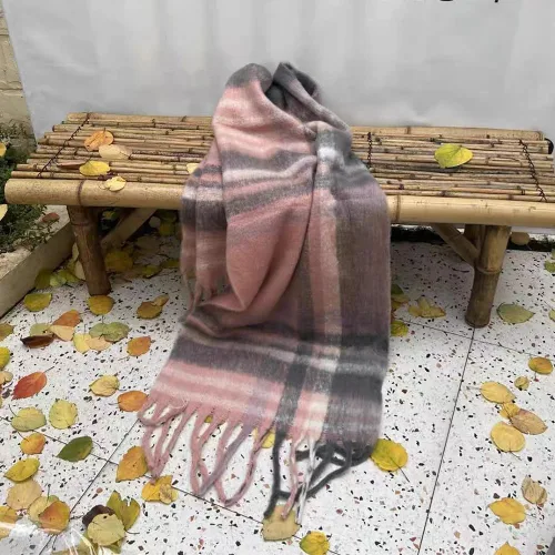 Miniatura 25 de Bufanda grande y gruesa de gran tamaño, esponjosas, de lana grande, gruesa, cálida para invierno
