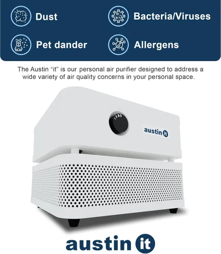 Miniatura 3 de Austin Air it - Purificador de aire para habitación con filtros de aire de envoltura de carbono COV, filtro de aire personal para habitación