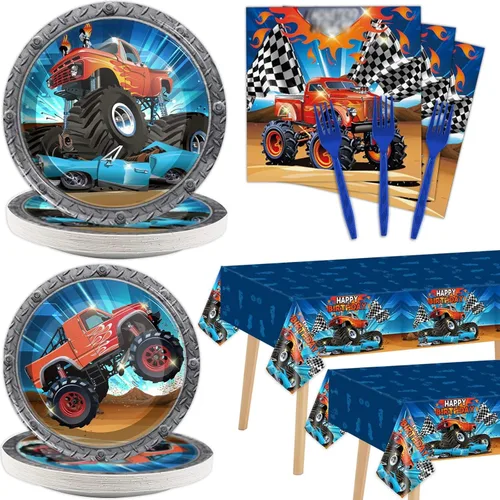 Miniatura 8 de Juego de vajilla de 98 piezas de decoración de fiesta de cumpleaños ninja guerrero, platos de karate, servilletas, mantel, kit de suministros