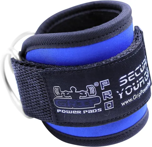 Miniatura 10 de Correas de tobillo para máquinas de cable con doble anillo en D, puños de neopreno premium ajustables para mejorar piernas, abdominales y glúteos