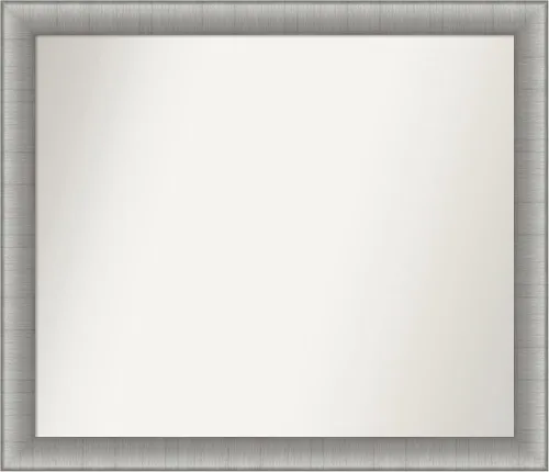 Miniatura 6 de Amanti Art Espejo de baño plateado para sobre fregadero, 28 x 47 pulgadas, espejo rectangular de plata imperial, marco de madera tradicional de gran