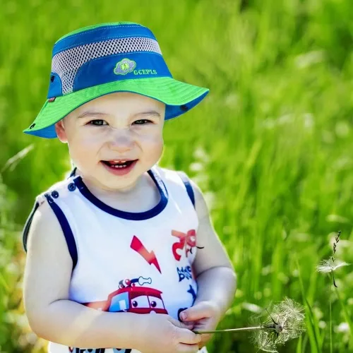 Miniatura 5 de Gcepls Sombrero plegable transpirable con protección solar para niños y niñas gorra de verano para la playa al aire libre