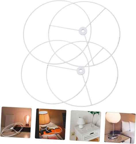 Miniatura 9 de Uonlytech Marco de luz de techo para lámpara de bricolaje, soportes para pantalla de lámpara, accesorios de luz