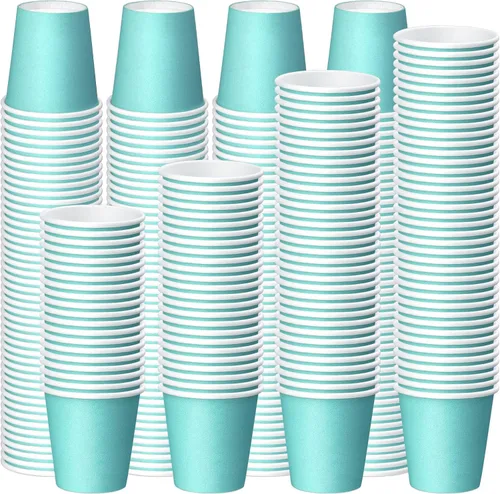 Miniatura 27 de Paquete de 50 vasos de papel blancos de 3 onzas, vasos desechables para el baño, vaso pequeño para enjuague bucal, vaso para aperitivos para agua