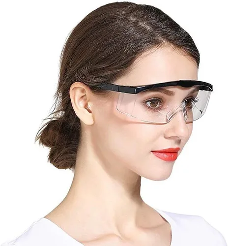 Miniatura 7 de Gafas de seguridad, 5 gafas protectoras ajustables de visión amplia, gafas de seguridad ligeras a prueba de niebla