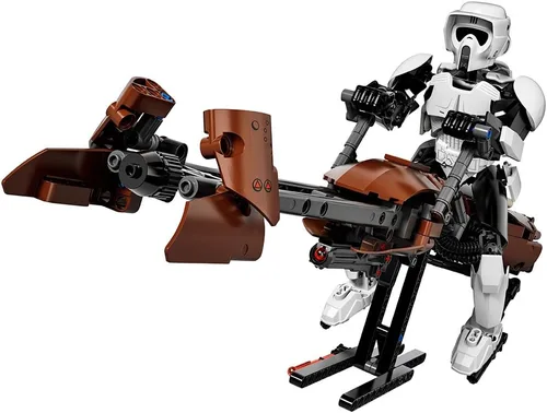 Juego de construcción Star Wars Scout Trooper & Speeder Bike de Lego (75532)