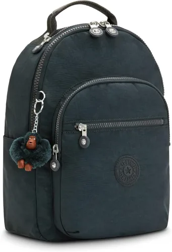 Miniatura 32 de Kipling Mochila pequeña Seoul para mujer, duradera, correas acolchadas para el hombro con funda para tableta, bolsa, Firma Emb, Mochila para tableta