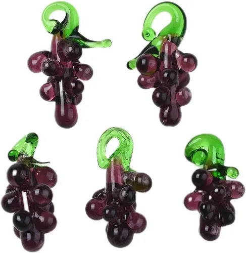 Miniatura 3 de Colgantes de lámparas de frutas y verduras para bricolaje, Vidrio Perla